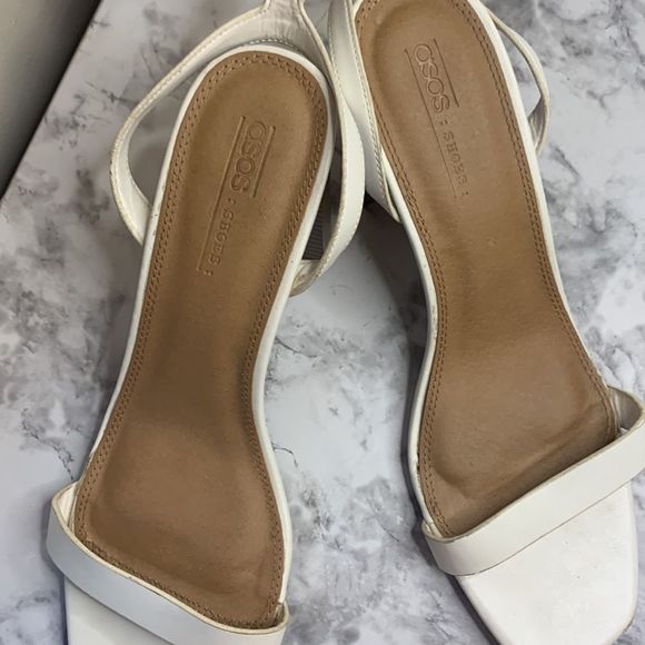 90's Y2K Chunky Heel, Square Toe Ankle Strap Heel in size 8.5 ASOS - Picture 10 of 16